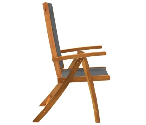 7-Osaline Aia Söögimööbli Komplekt, Akaatsiapuit Ja Tekstileen