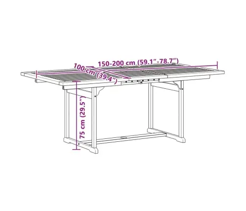 Sodo Valgomojo Komplektas, 5 Dalių, Akacija Ir Tekstilenas