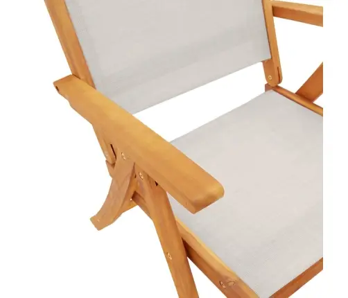 5-Daļīgs Dārza Mēbeļu Komplekts, Akācijas Masīvkoks, Tekstilēns Vidaxl