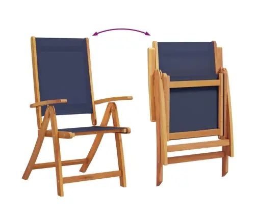 9-Osaline Aia Söögimööbli Komplekt, Akaatsiapuit Ja Tekstileen