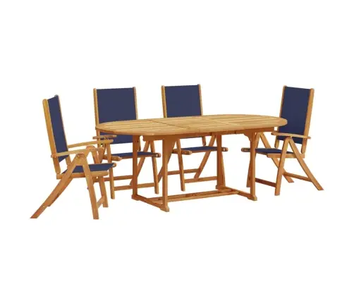 Sodo Valgomojo Komplektas, 5 Dalių, Akacija Ir Tekstilenas