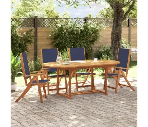 Sodo Valgomojo Komplektas, 5 Dalių, Akacija Ir Tekstilenas