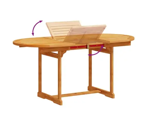 5-Daļīgs Dārza Mēbeļu Komplekts, Akācijas Masīvkoks, Tekstilēns Vidaxl