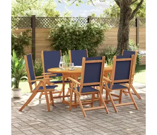 Sodo Valgomojo Komplektas, 7 Dalių, Akacija Ir Tekstilenas