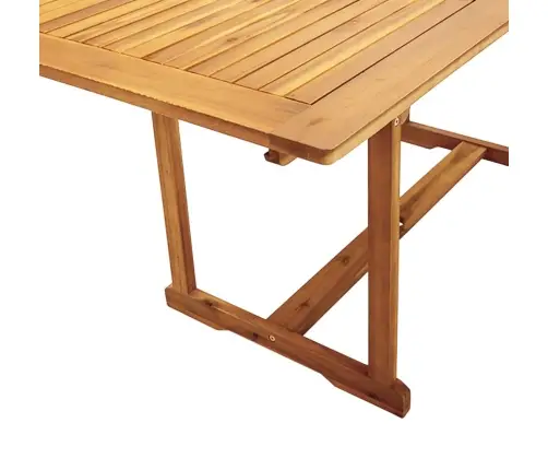 7-Osaline Aia Söögimööbli Komplekt, Akaatsiapuit Ja Tekstileen