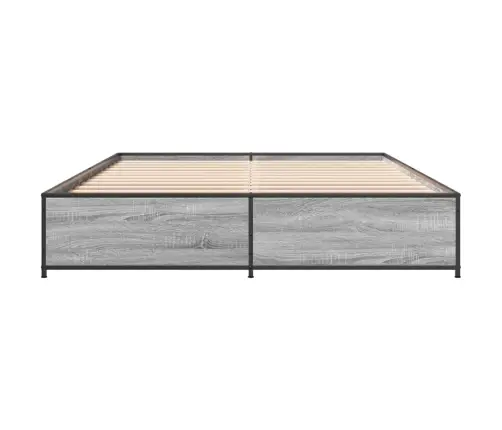 Lovos Rėmas, Pilkas Ąžuolo, 135X190cm Apdirbta Mediena/Metalas