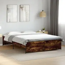 Lovos Rėmas, Dūminio Ąžuolo, 140X200cm Mediena Ir Metalas