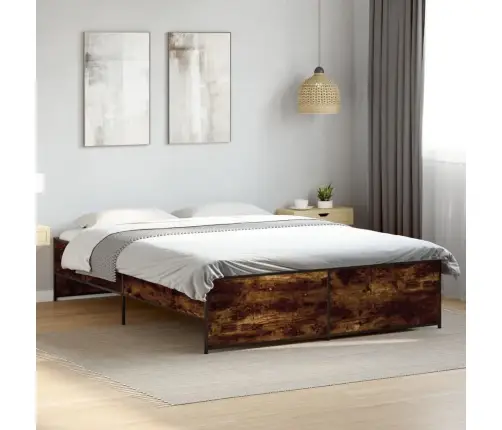 Lovos Rėmas, Dūminio Ąžuolo, 140X200cm Mediena Ir Metalas