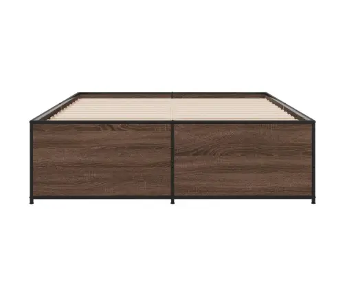 Lovos Rėmas, Rudas Ąžuolo, 140X190cm Apdirbta Mediena/Metalas