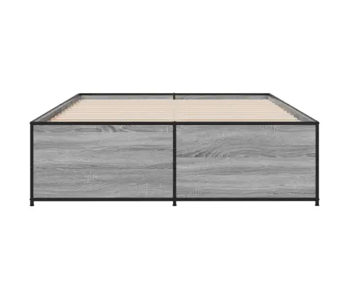 Lovos Rėmas, Pilkas Ąžuolo, 120X190cm Apdirbta Mediena/Metalas