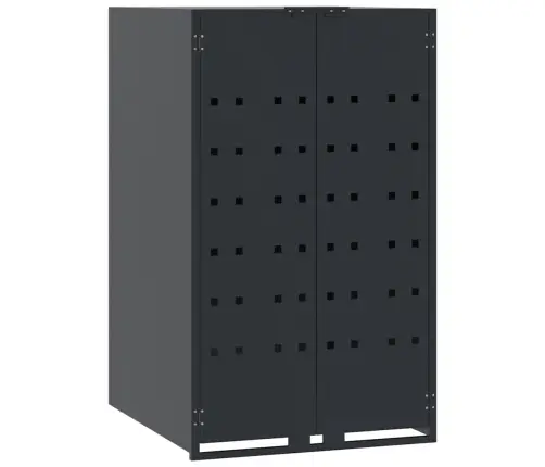 Ratastega Prügikasti Kuur 4 Prügikastile, 276X79X117 cm Teras