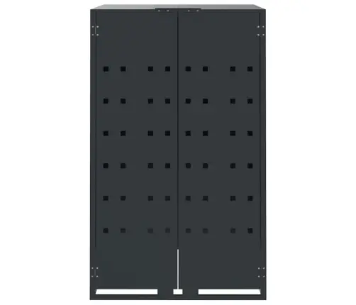 Ratastega Prügikasti Kuur 4 Prügikastile, 276X79X117 cm Teras