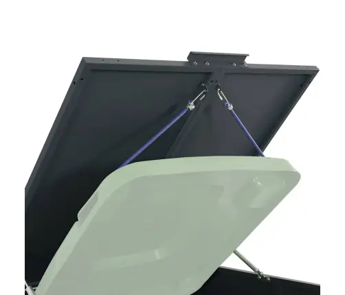 Ratastega Prügikasti Kuur 4 Prügikastile, 276X79X117 cm Teras