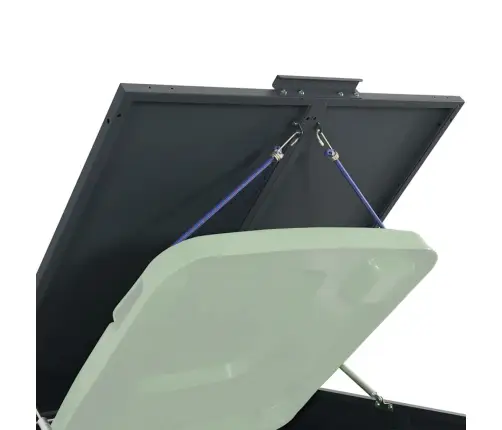 Atkritumu Tvertņu Novietne, Pelēka, 345X79X117 Cm, Tērauds Vidaxl