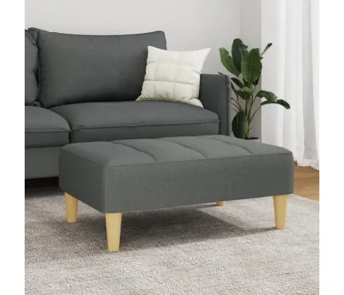 Kājsoliņš, 77X55X31 Cm, Tumši Pelēks Audums Vidaxl