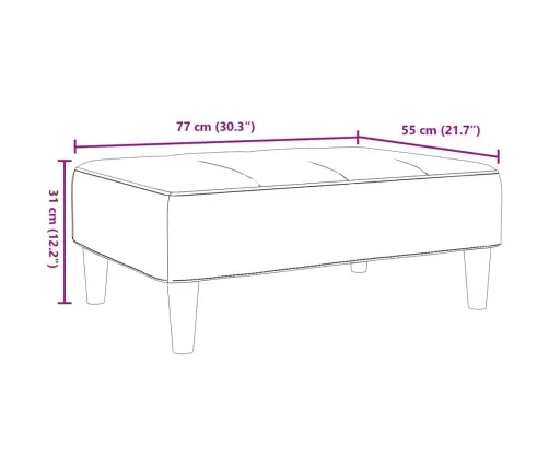 Jalapink, Must, 77X55X31 cm Samet