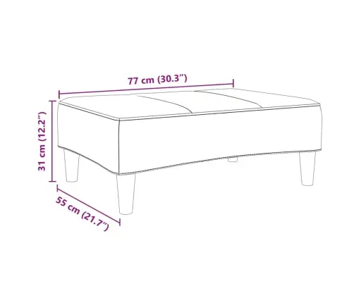 Jalapink, Tumeroheline, 77X55X31 cm Samet