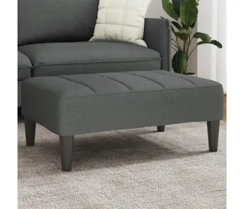 Kājsoliņš, 77X55X31 Cm, Tumši Pelēks Audums Vidaxl