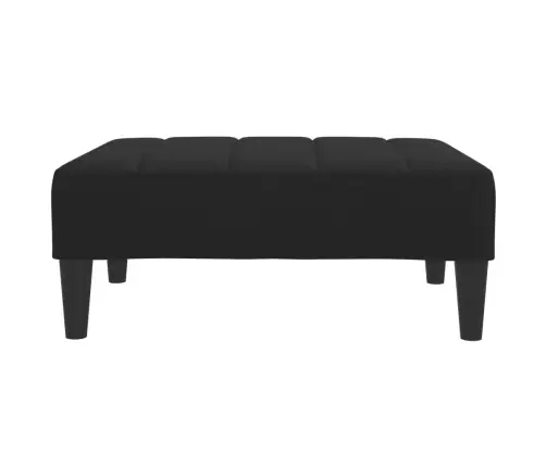 Kājsoliņš, 77X55X31 Cm, Melns Audums Vidaxl Kājsoliņš, 77X55X31 Cm, Melns Audums Vidaxl