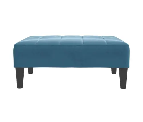 Kājsoliņš, Zils, 77X55X31 Cm, Samts Vidaxl