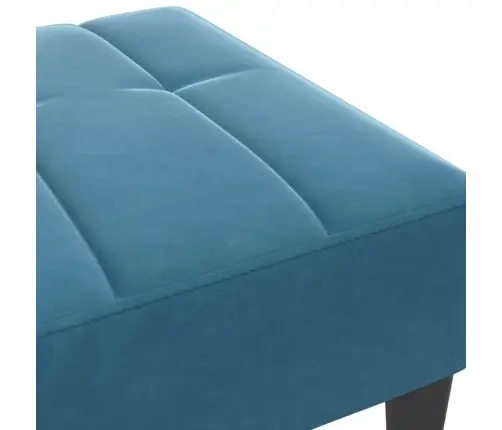 Kājsoliņš, Zils, 77X55X31 Cm, Samts Vidaxl