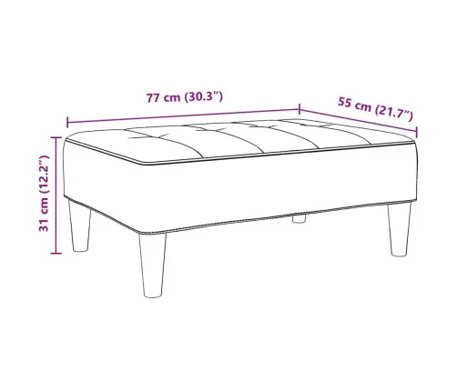 Jalapink, Helehall, 77X55X31 cm Samet