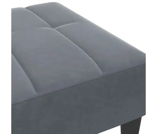 Kājsoliņš, 77X55X31 Cm, Tumši Pelēks Samts Vidaxl