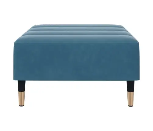 Kājsoliņš, Zils, 77X55X31 Cm, Samts Vidaxl