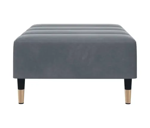 Kājsoliņš, 77X55X31 Cm, Tumši Pelēks Samts Vidaxl