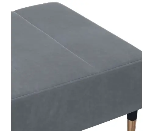 Kājsoliņš, 77X55X31 Cm, Tumši Pelēks Samts Vidaxl