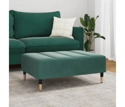 Kājsoliņš, 77X55X31 Cm, Tumši Zaļš Samts Vidaxl Kājsoliņš, 77X55X31 Cm, Tumši Zaļš Samts Vidaxl