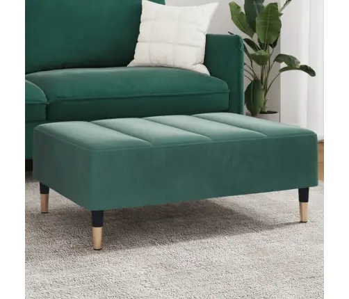 Kājsoliņš, 77X55X31 Cm, Tumši Zaļš Samts Vidaxl Kājsoliņš, 77X55X31 Cm, Tumši Zaļš Samts Vidaxl