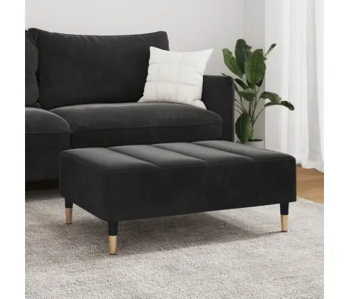 Kājsoliņš, 77X55X31 Cm, Melns Samts Vidaxl