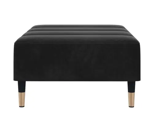 Kājsoliņš, 77X55X31 Cm, Melns Samts Vidaxl