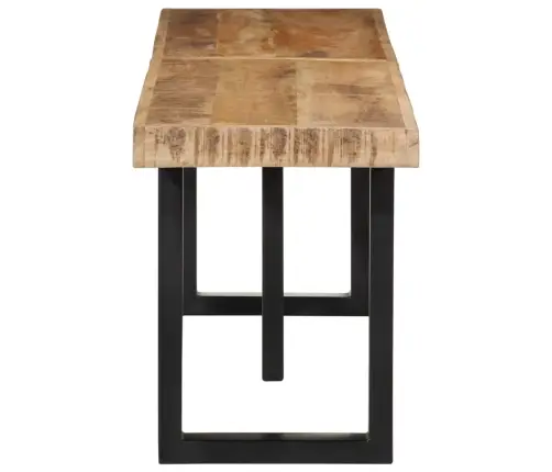 Sols, 160 Cm, Neapstrādāts Mango Masīvkoks Un Tērauds Vidaxl