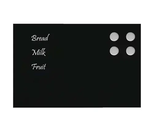 Seinakinnitusega Magnettahvel, Must, 40 X 30 cm Klaas