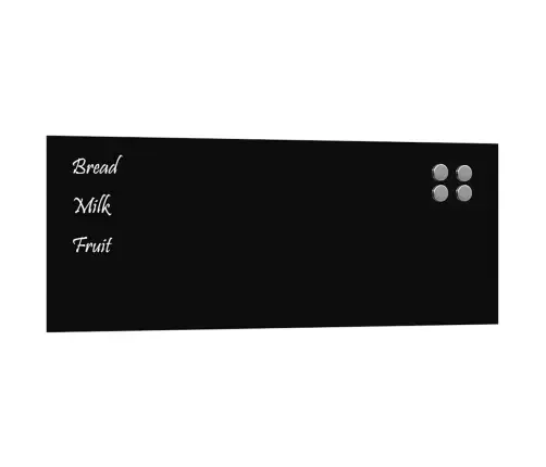 Seinakinnitusega Magnettahvel, Must, 80 X 30 cm Klaas