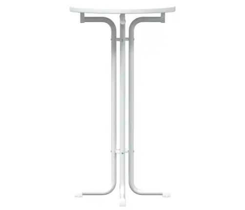 Baro Stalas, Baltas, 60X110cm Apdirbta Mediena Ir Plienas