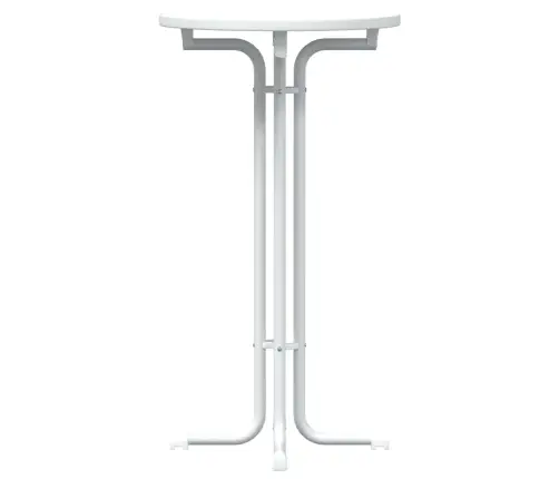 Baro Stalas, Baltas, 60X110cm Apdirbta Mediena Ir Plienas