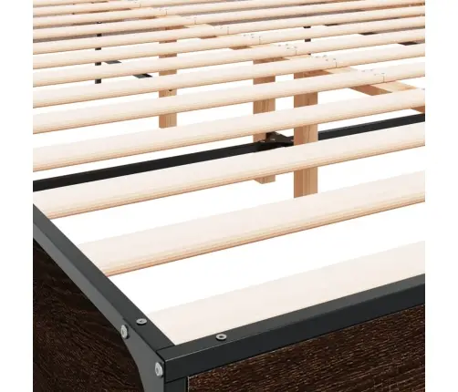 Lovos Rėmas, Rudas Ąžuolo, 150X200cm Apdirbta Mediena/Metalas