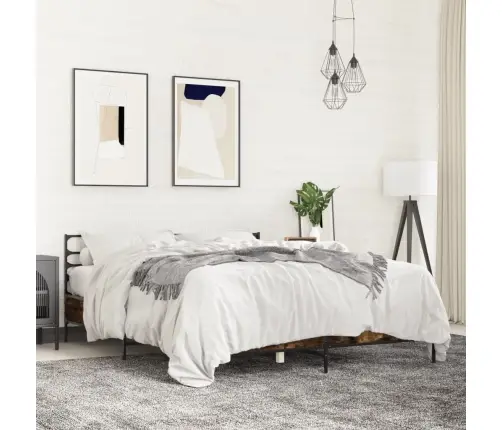 Lovos Rėmas, Dūminio Ąžuolo, 150X200cm Mediena Ir Metalas