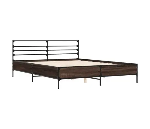 Lovos Rėmas, Dūminio Ąžuolo, 160X200cm Mediena Ir Metalas