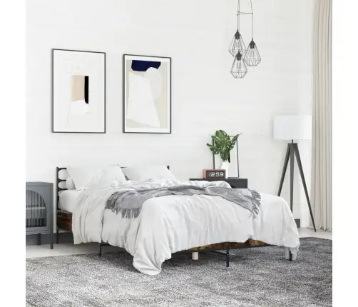 Lovos Rėmas, Dūminio Ąžuolo, 120X190cm Mediena Ir Metalas