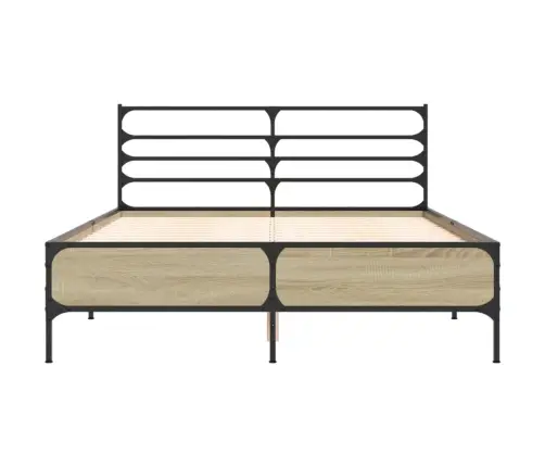 Lovos Rėmas, Ąžuolo, 140X190cm Apdirbta Mediena Ir Metalas
