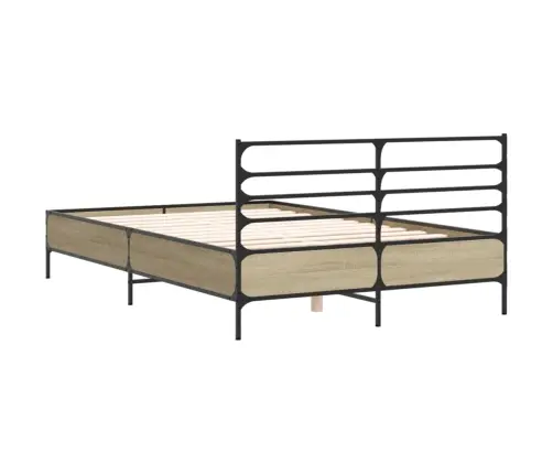 Lovos Rėmas, Ąžuolo, 140X190cm Apdirbta Mediena Ir Metalas