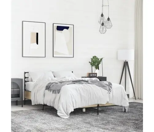 Lovos Rėmas, Ąžuolo, 140X190cm Apdirbta Mediena Ir Metalas