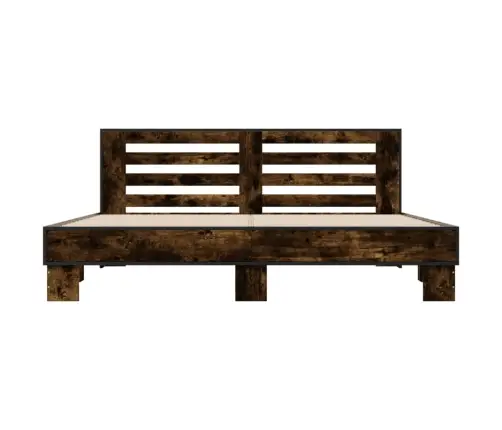 Lovos Rėmas, Dūminio Ąžuolo, 200X200cm Mediena Ir Metalas