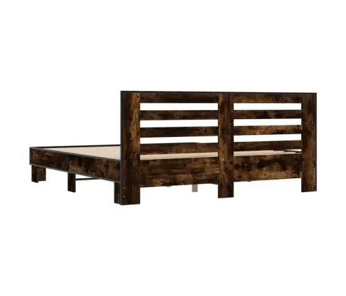 Lovos Rėmas, Dūminio Ąžuolo, 200X200cm Mediena Ir Metalas