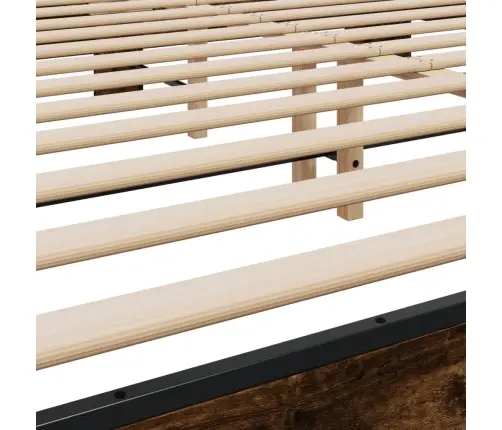 Lovos Rėmas, Dūminio Ąžuolo, 200X200cm Mediena Ir Metalas