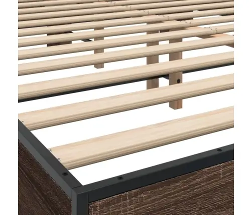 Lovos Rėmas, Rudas Ąžuolo, 150X200cm Apdirbta Mediena/Metalas